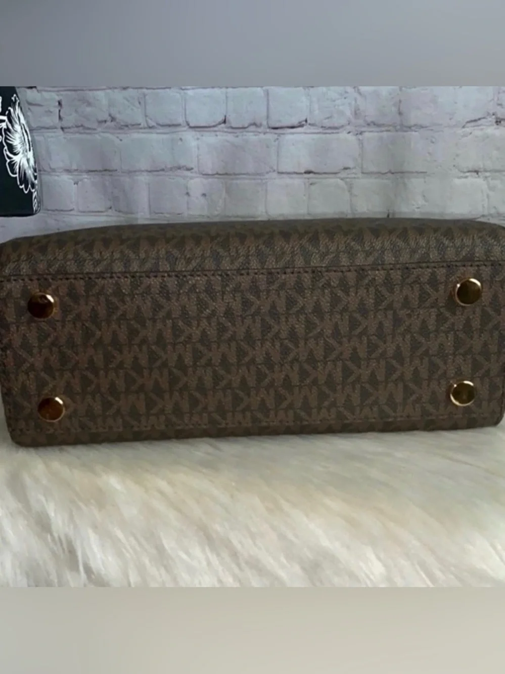 Michael Kors KARLIE Satchel/JET SET CHARM Continental Wallet 2pc Set
